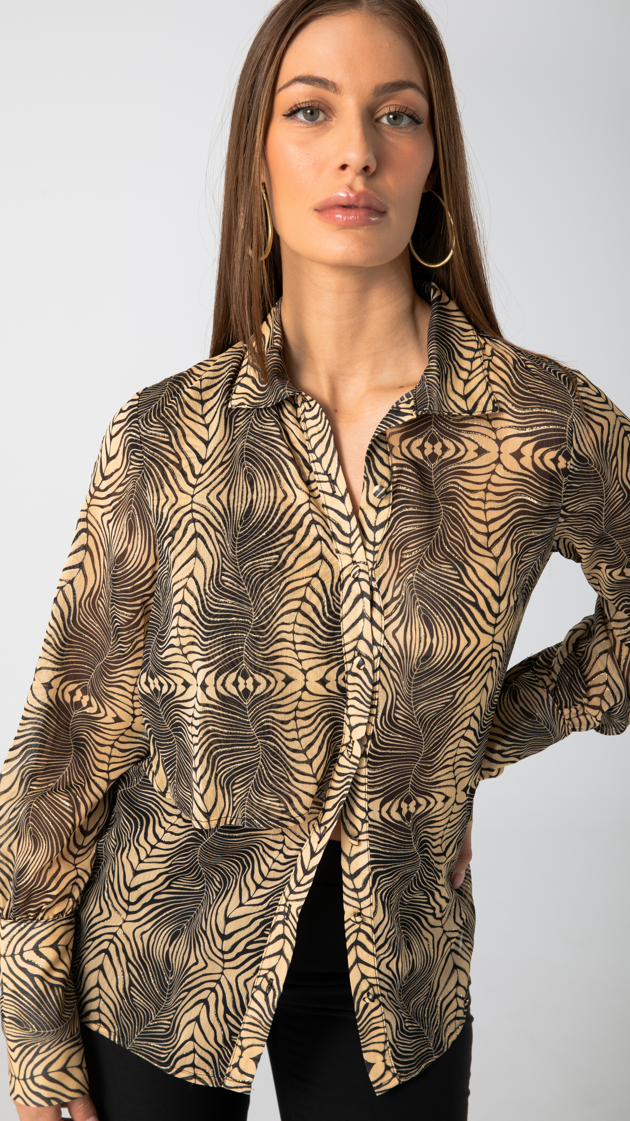 Myla Shirt - Animal Print