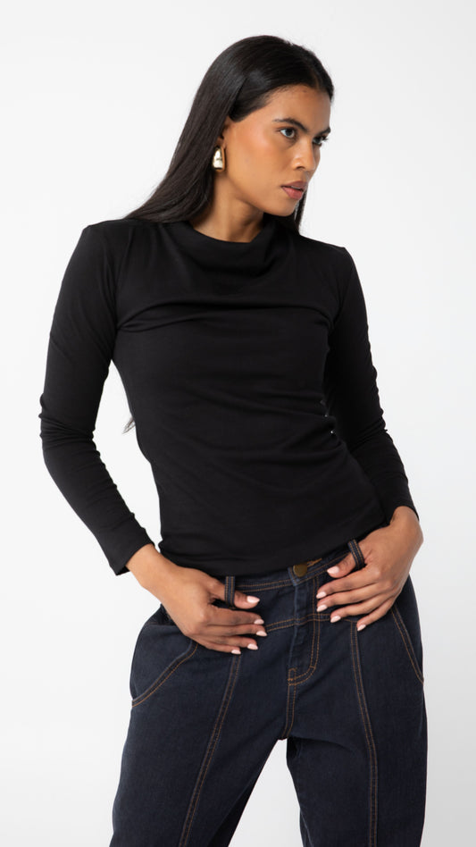 Capsule Cotton Air Top - Black