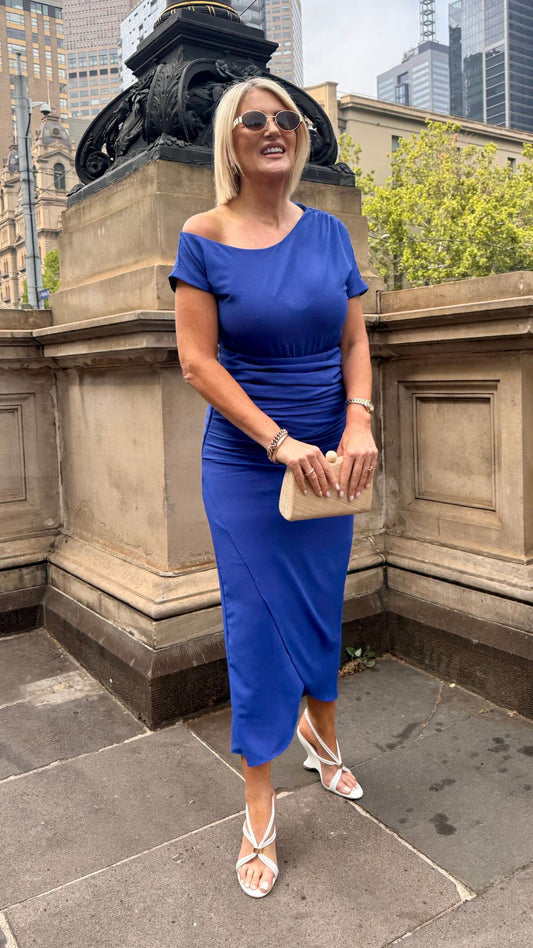 Florence Longline Dress - Blue