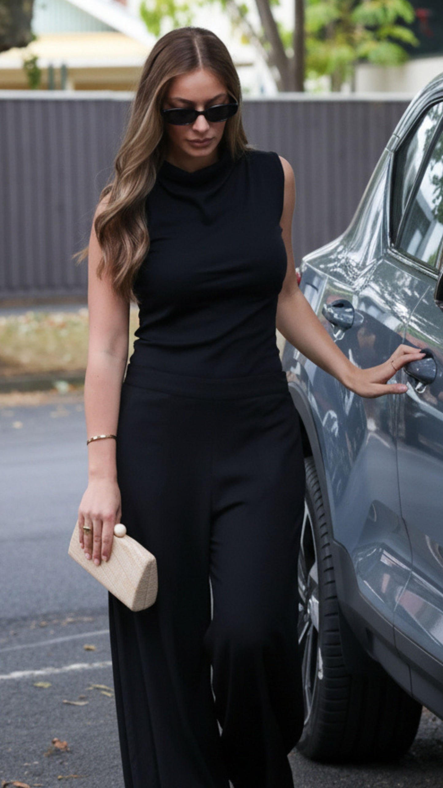 Hannah Linen Rami Pants- Black