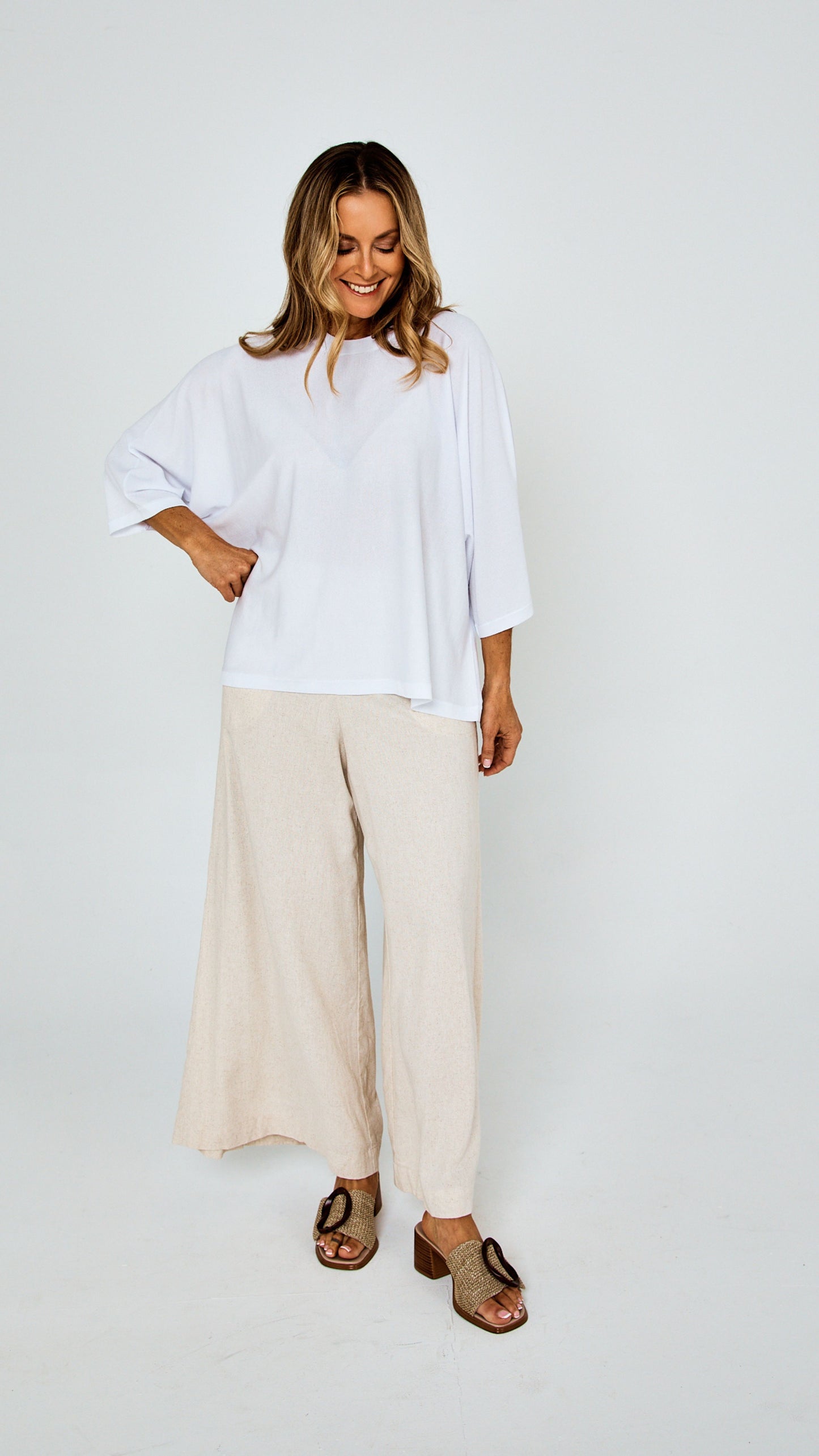 Dallas Lightweight Cotton Top - White