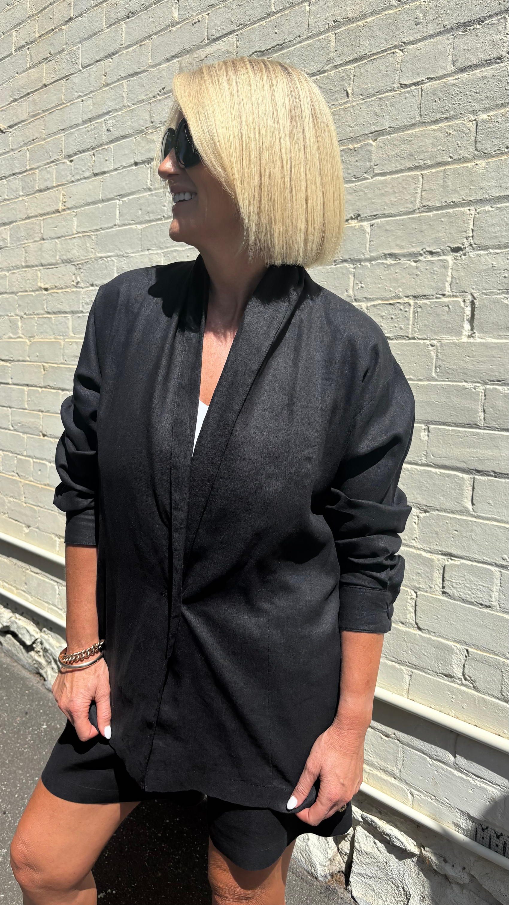 European Flax Linen - Black
