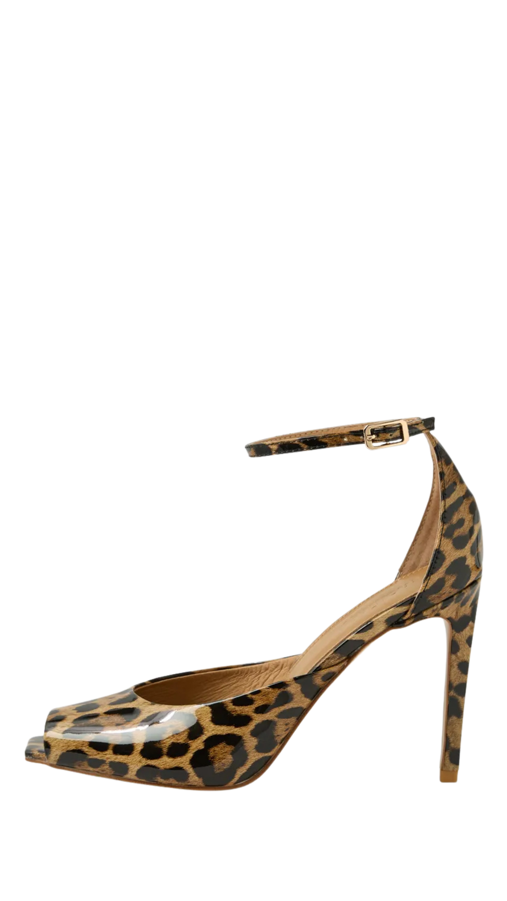 Mollini Julien Leopard Patent Leather Heels