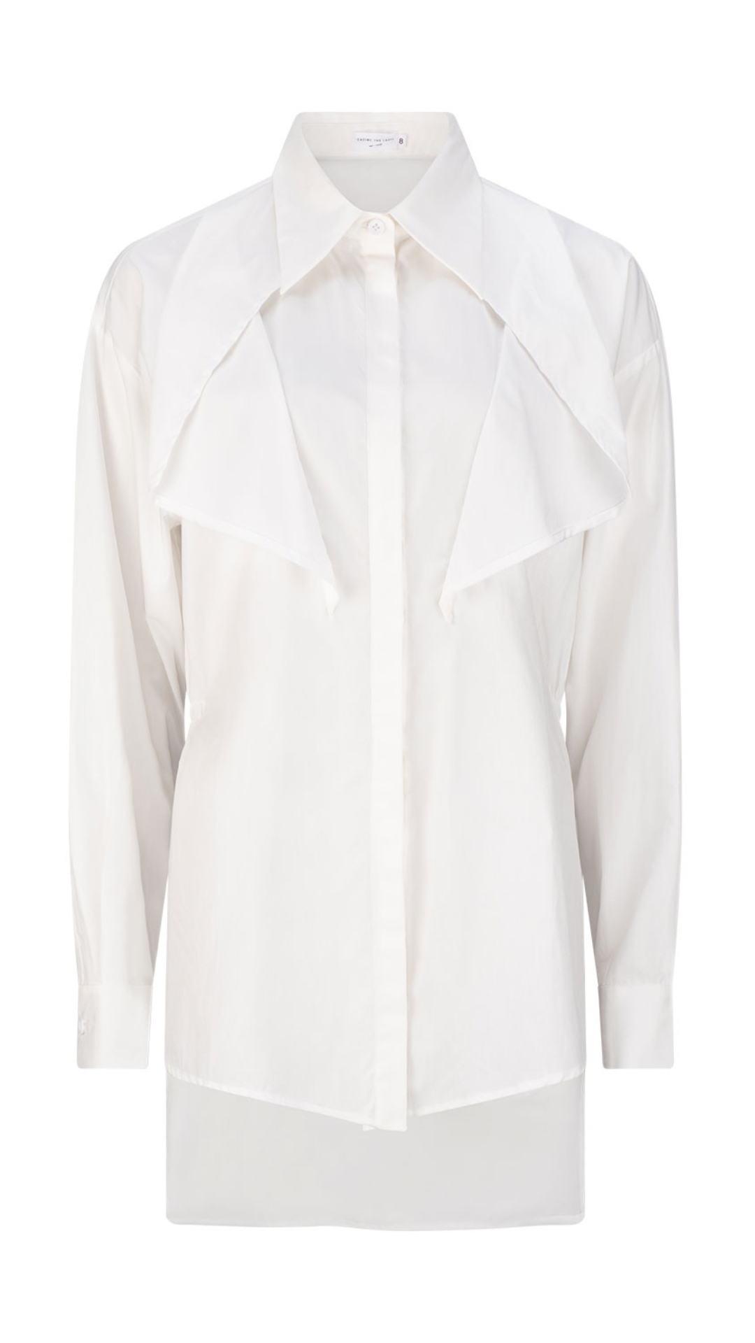 Maxim Cotton Longline Shirt - White