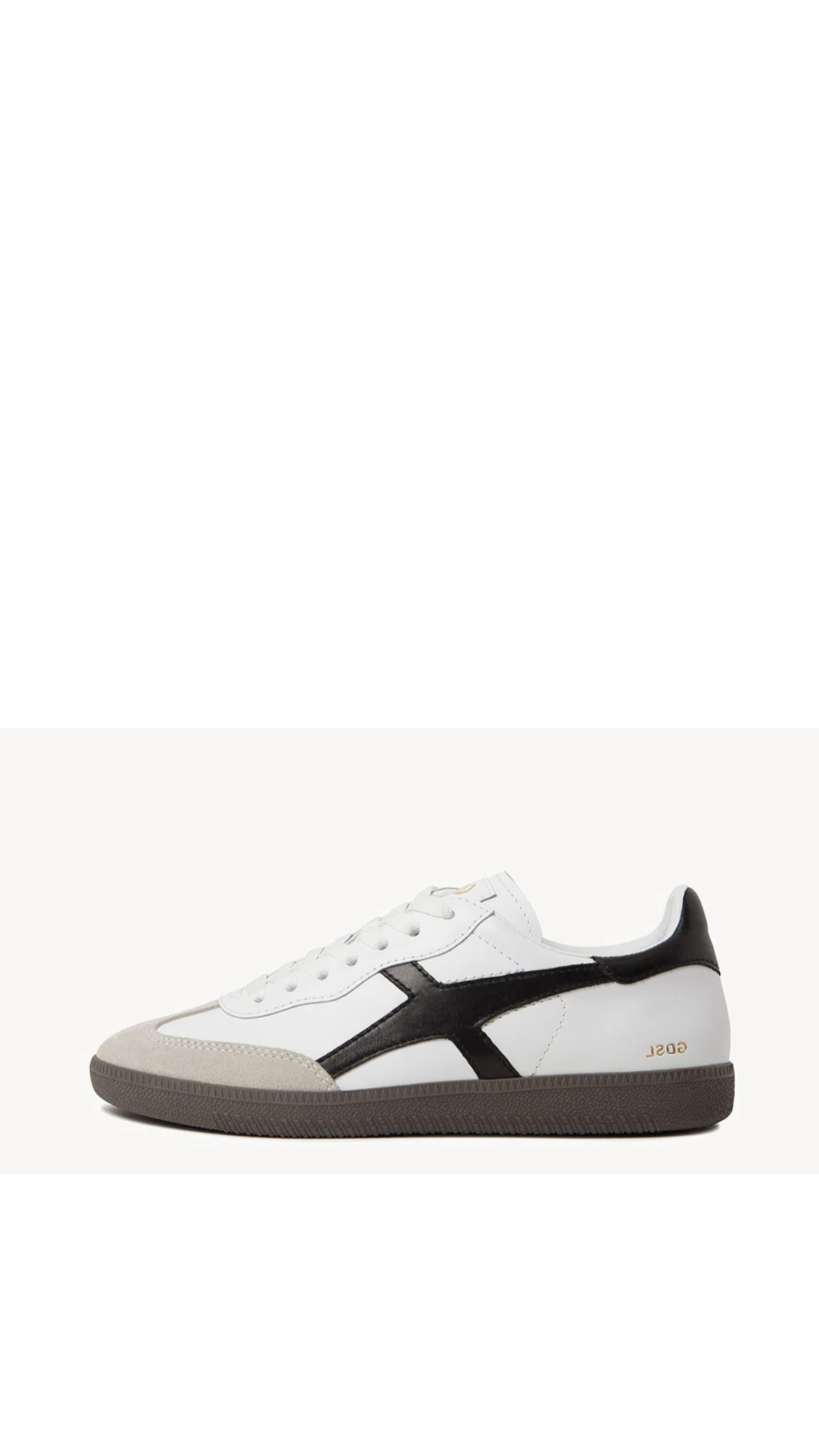 Goodsole - 2001 Crossroads - White Soft Leather/Black Leather