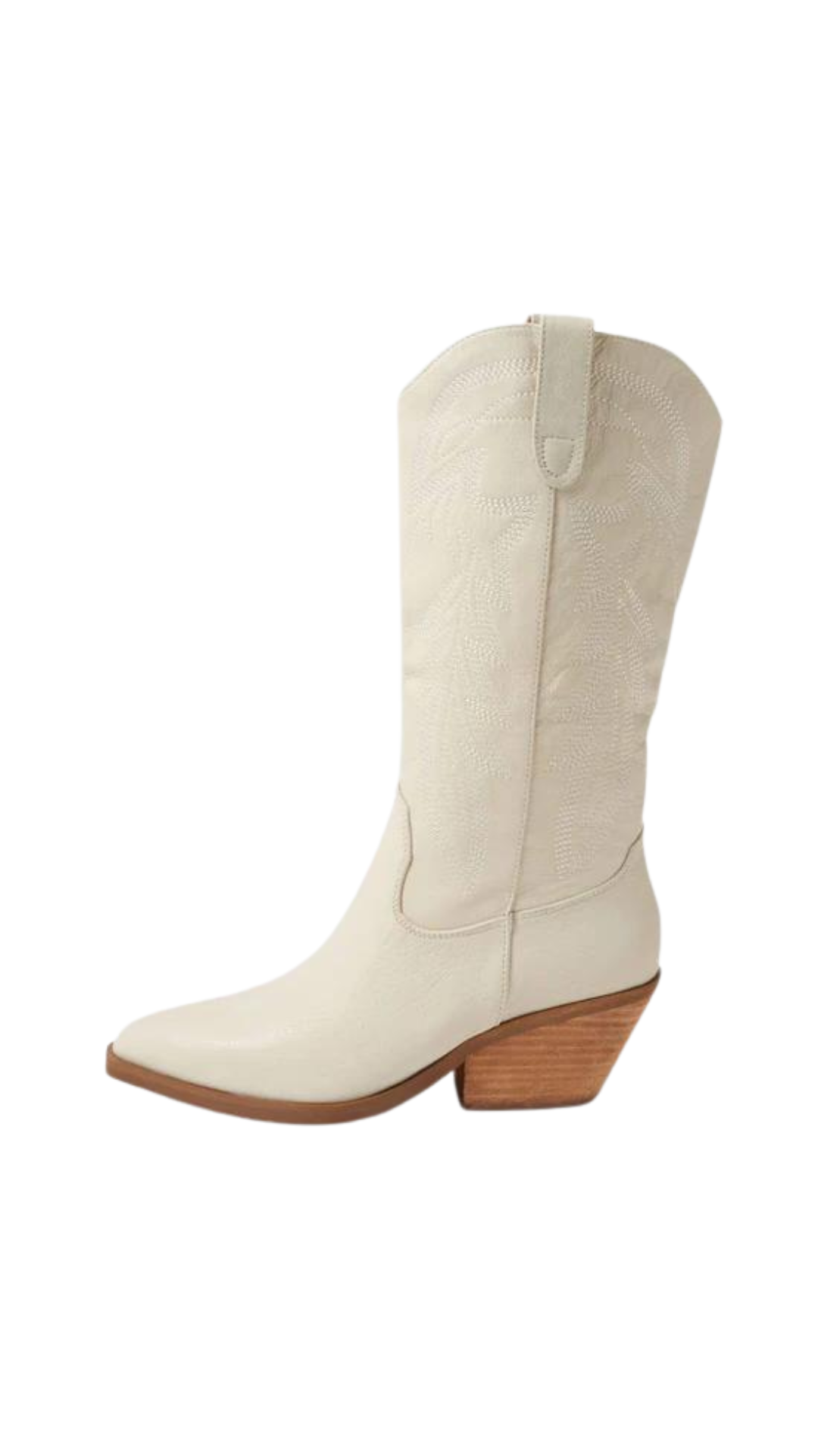 Mollini Riding Cowboy Boots - Oatmeal Milk