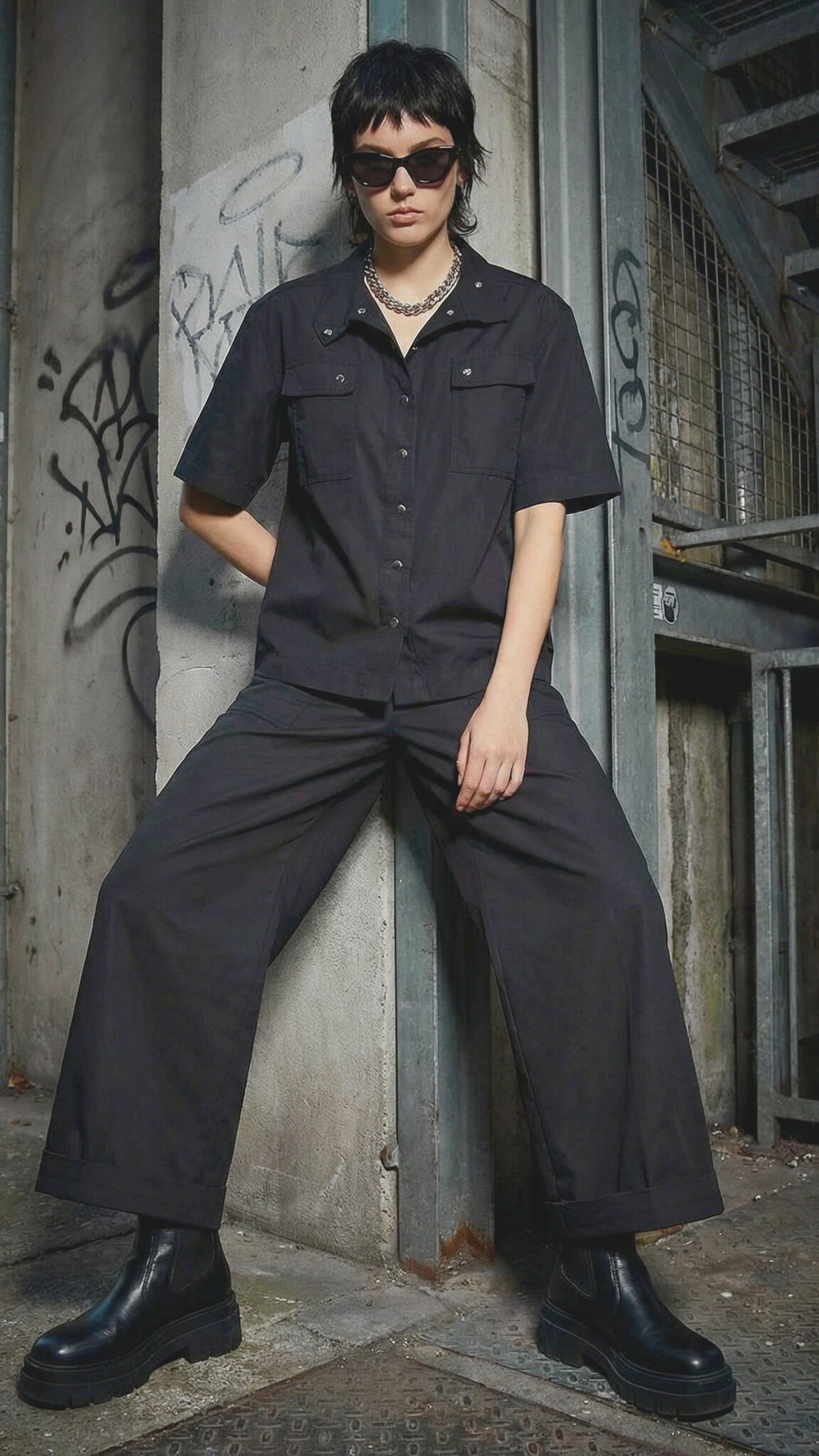 Rhett Cotton Canvas Pants - Black