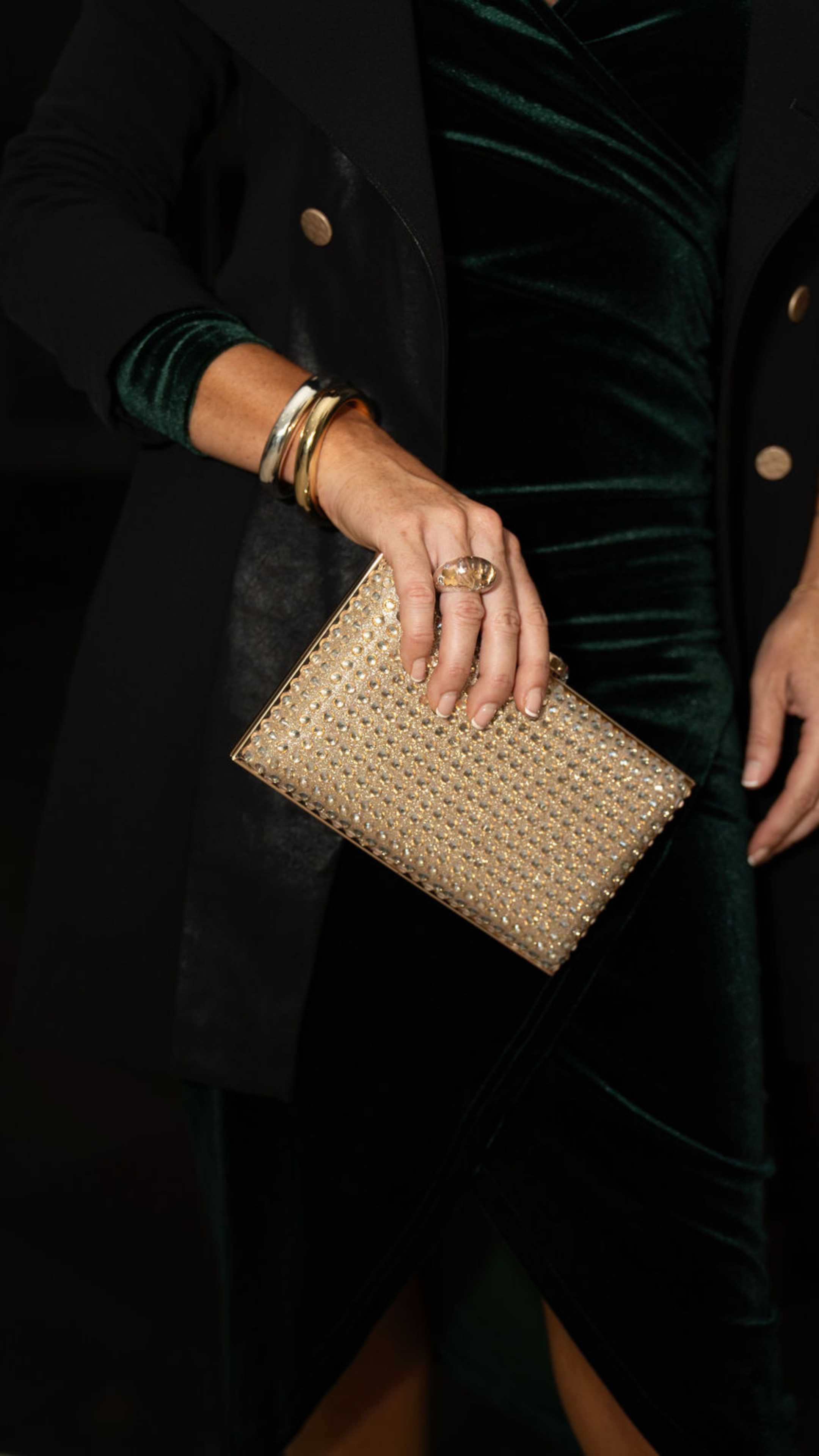 Olga Berg Manuela Hotfix Clutch - Gold