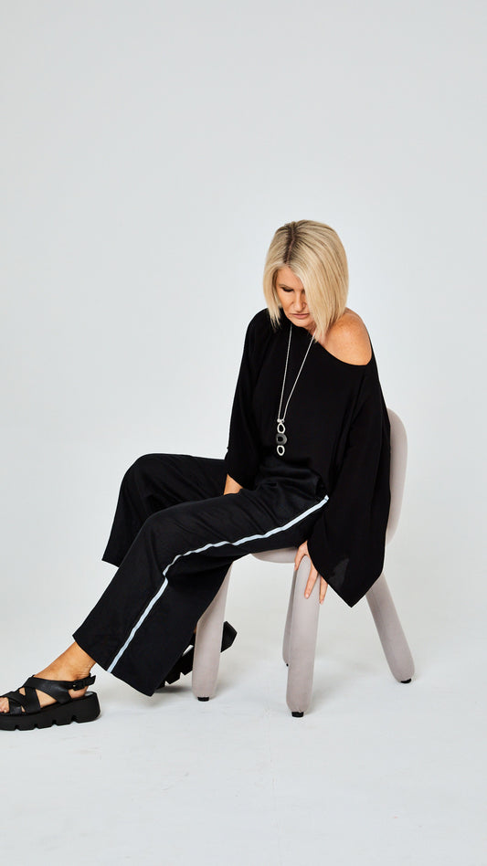 Portia Necklace - Silver/Grey