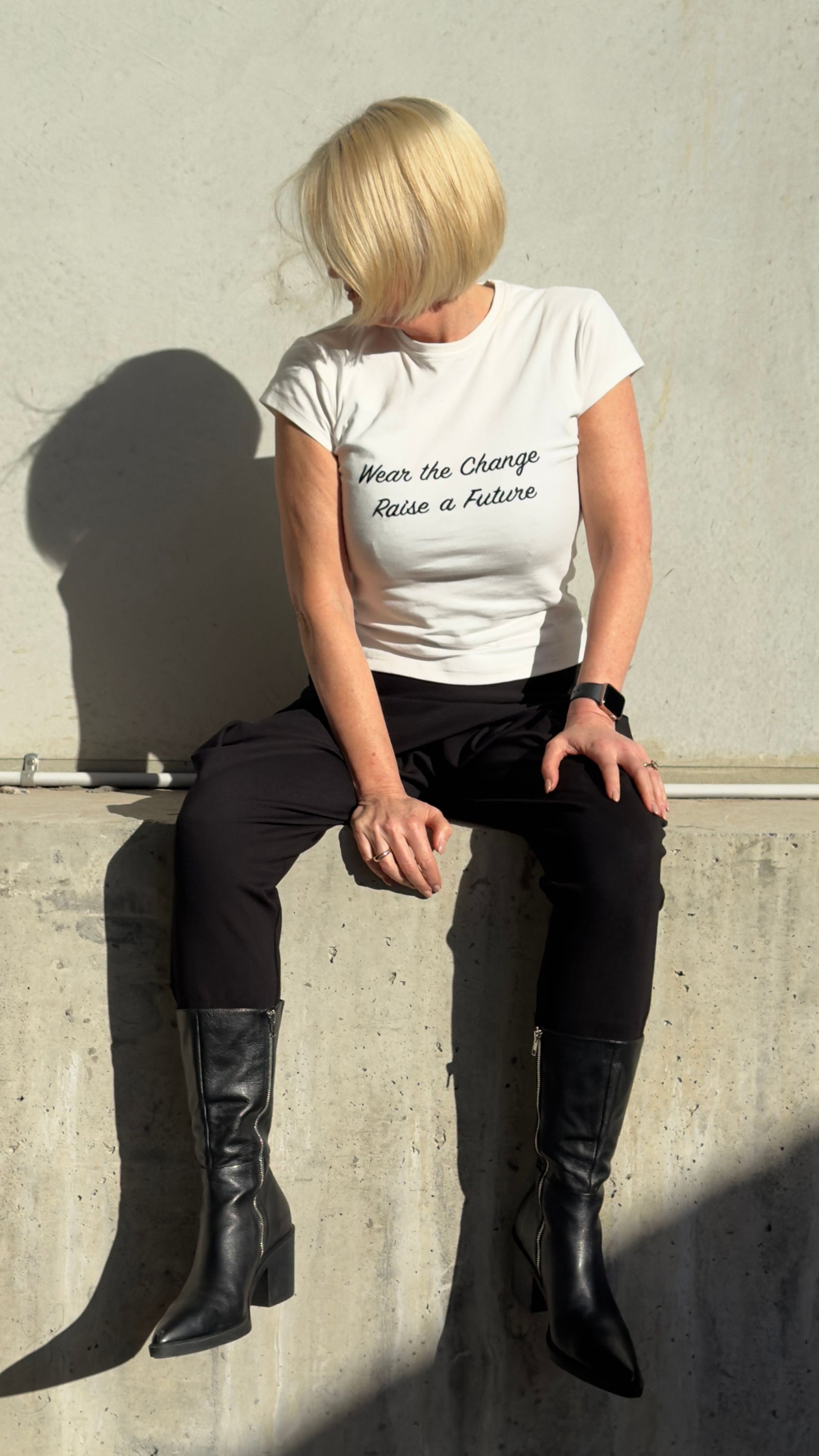 Little Lives Orphanage Fitted Charity Tee - White