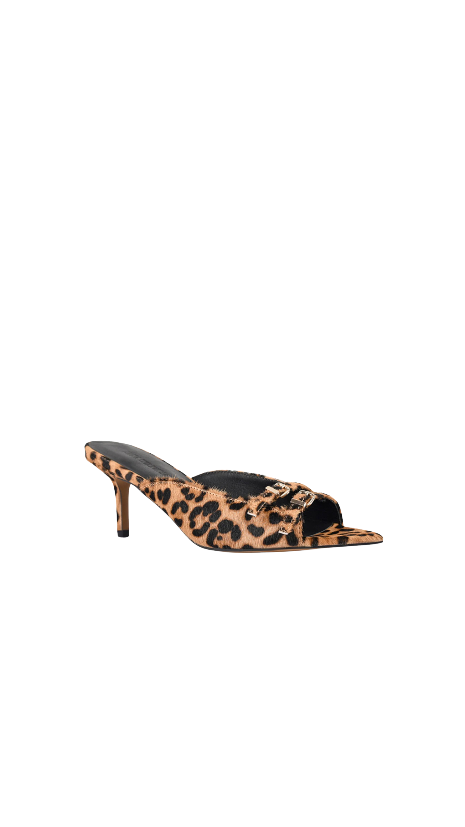 Lana Wilkinson - Shannon Mule Sandal Leopard Print Pony