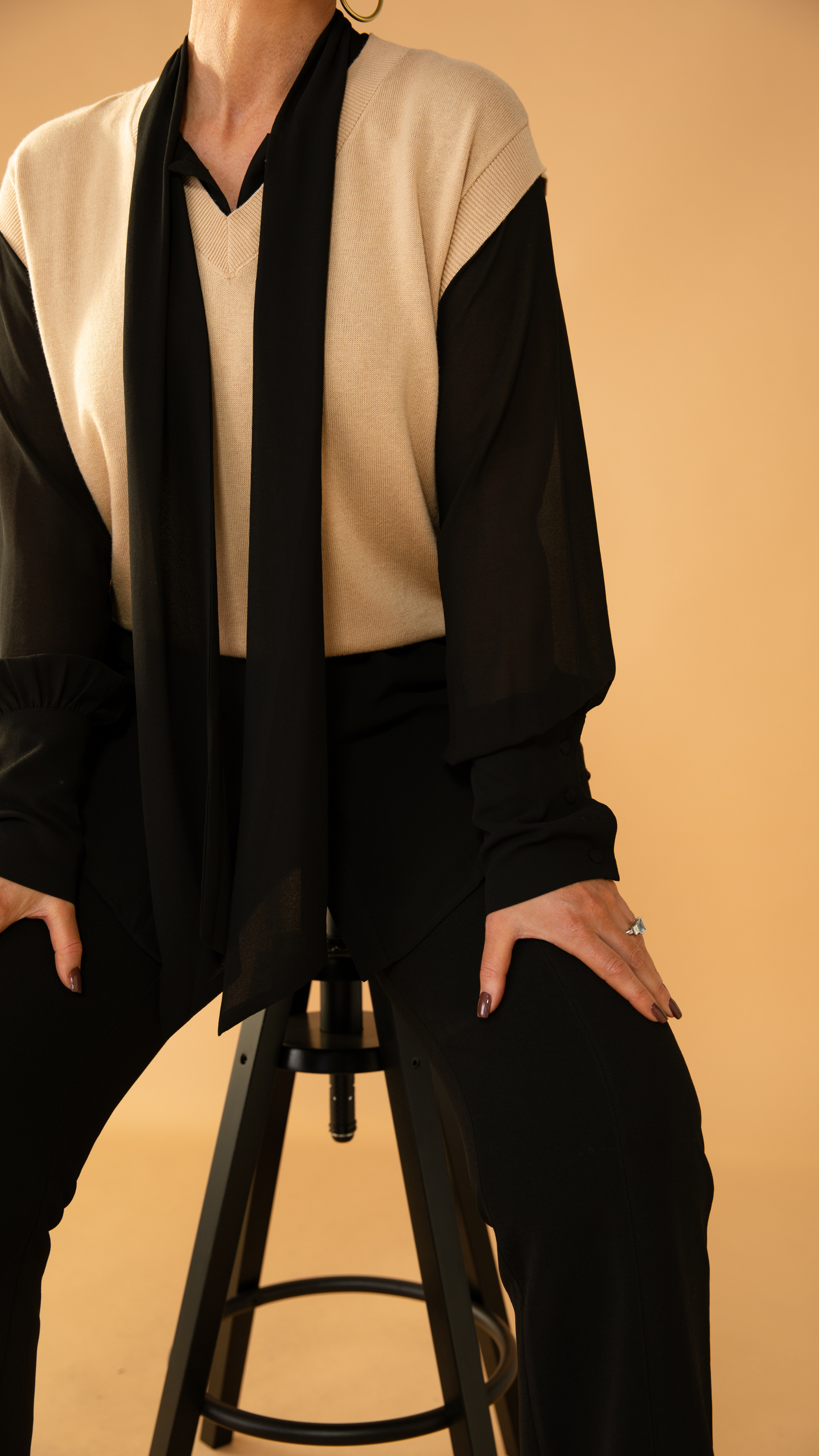 Ariel Top/Vest - Oat