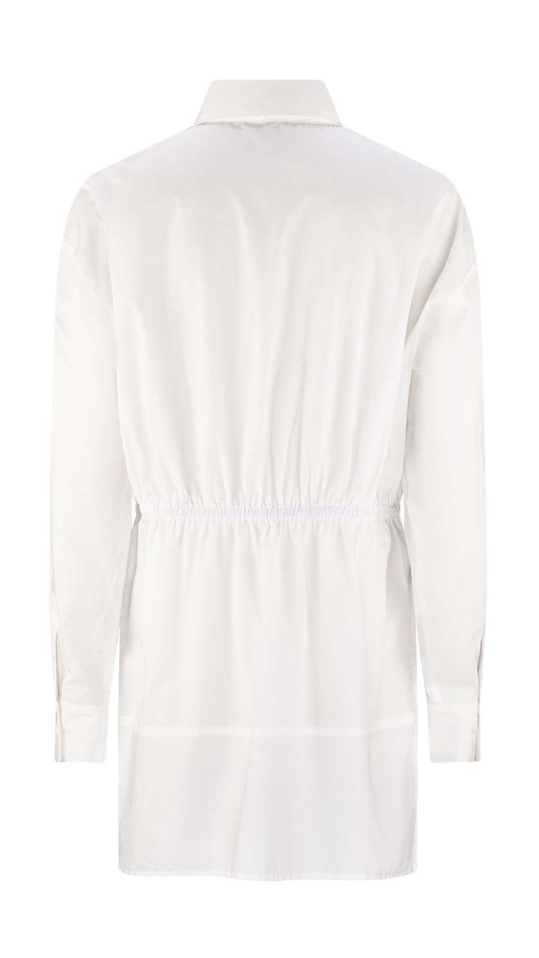 Maxim Cotton Longline Shirt - White