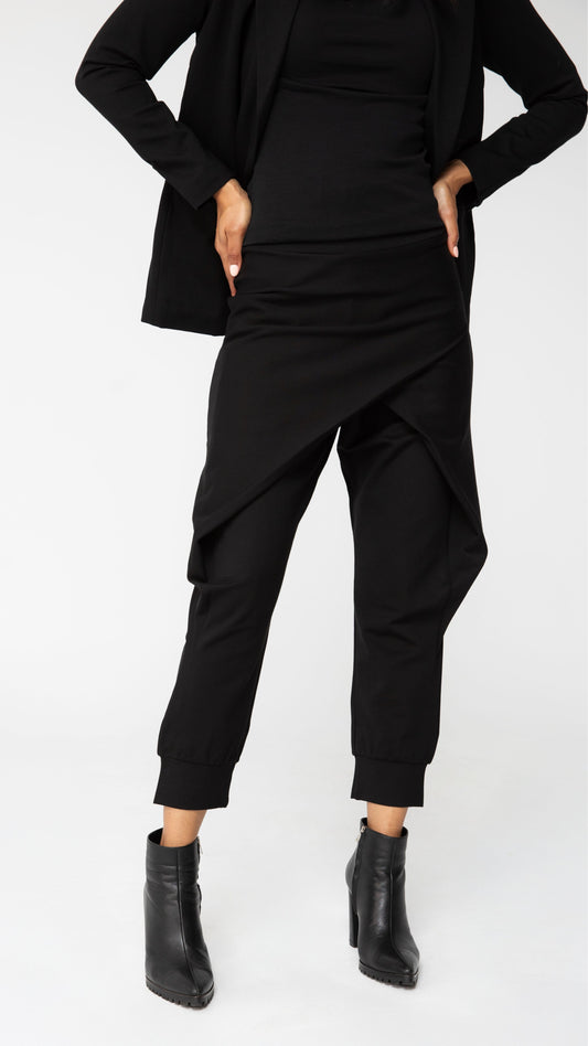 Charli Crossover Ponte Pants - Black