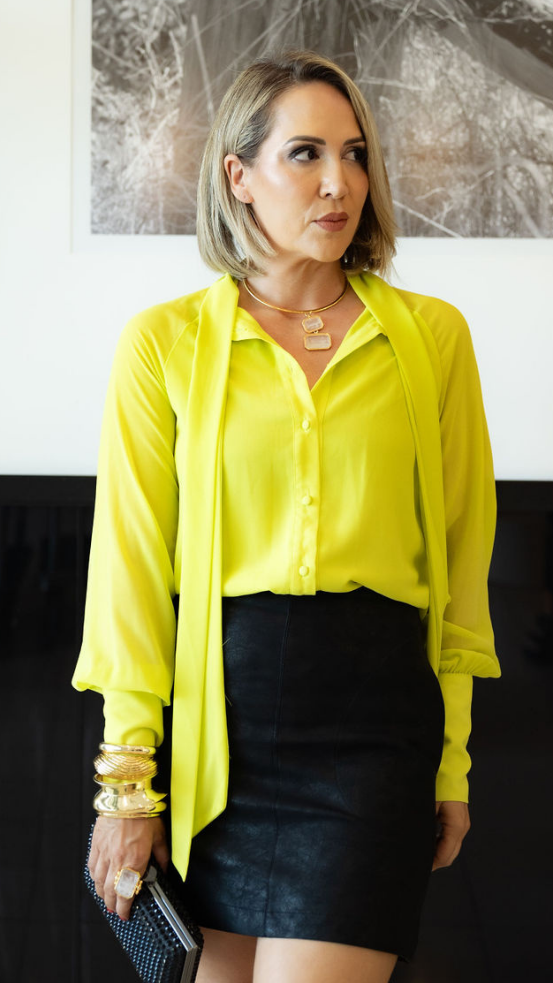 Modern Romance Shirt - Chartreuse