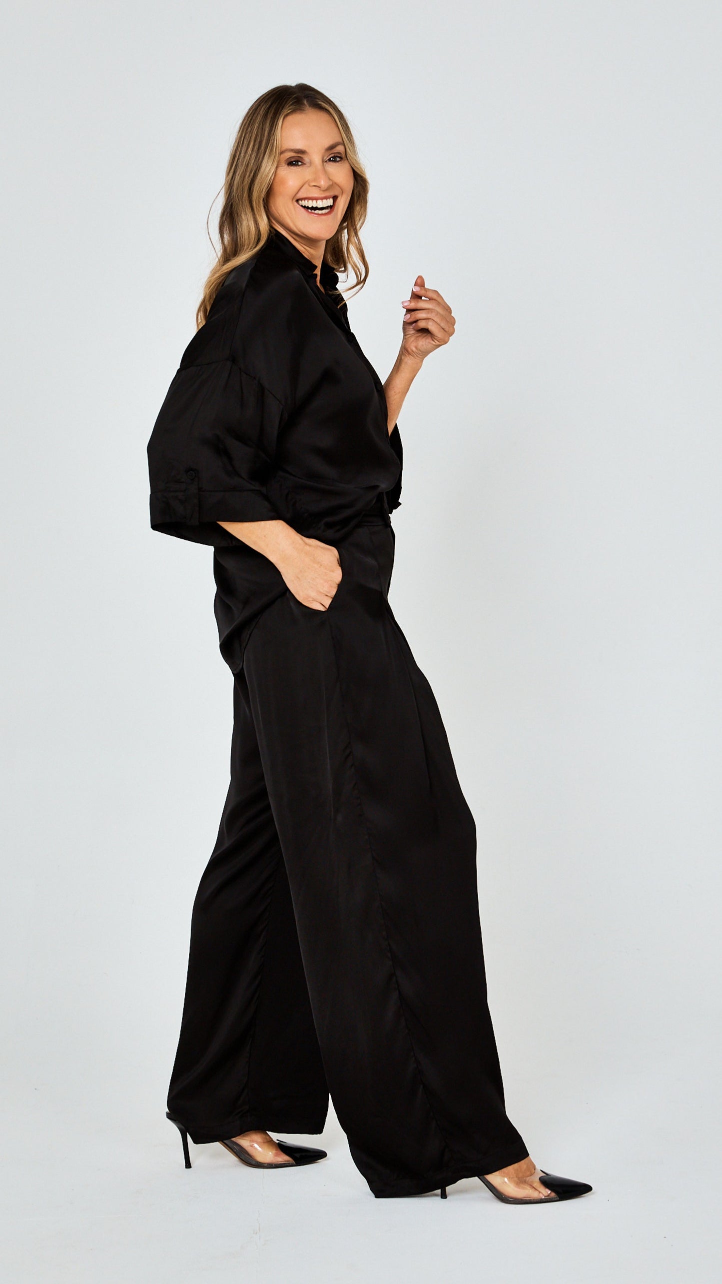 Sarita Bespoke Ecovero Satin Pants