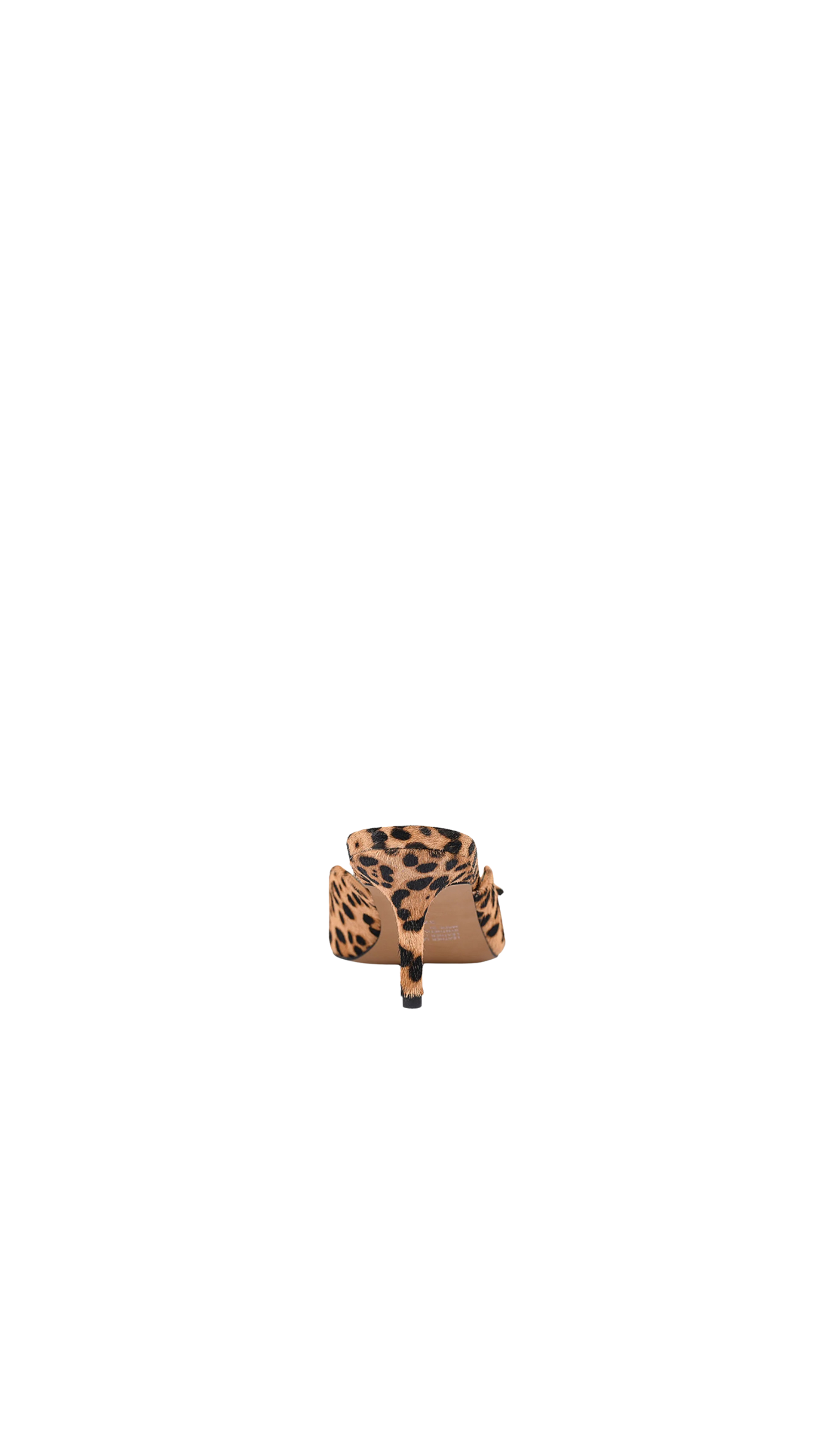Lana Wilkinson - Shannon Mule Sandal Leopard Print Pony