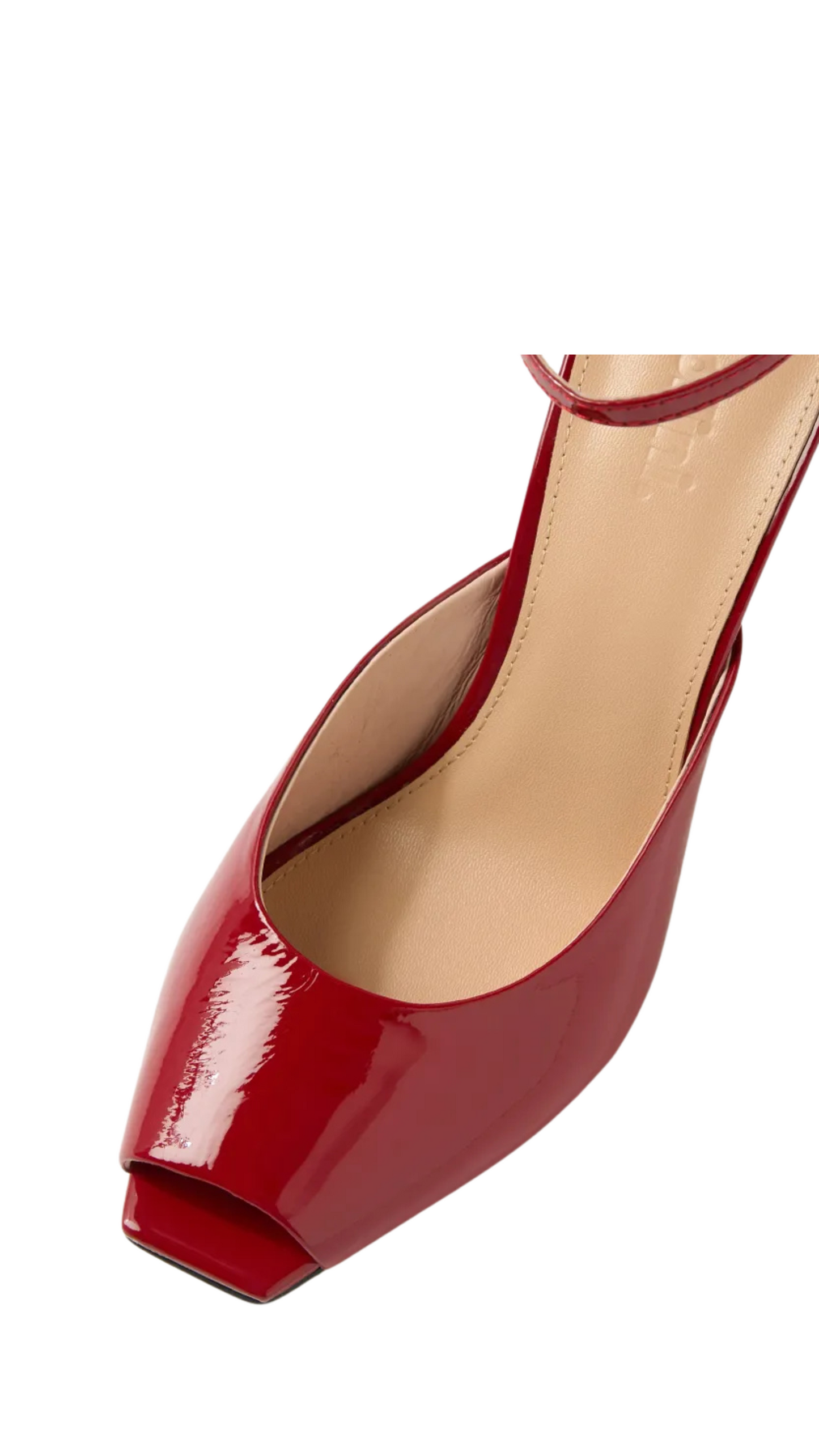 Mollini Julien Deep Red Patent Leather Heels