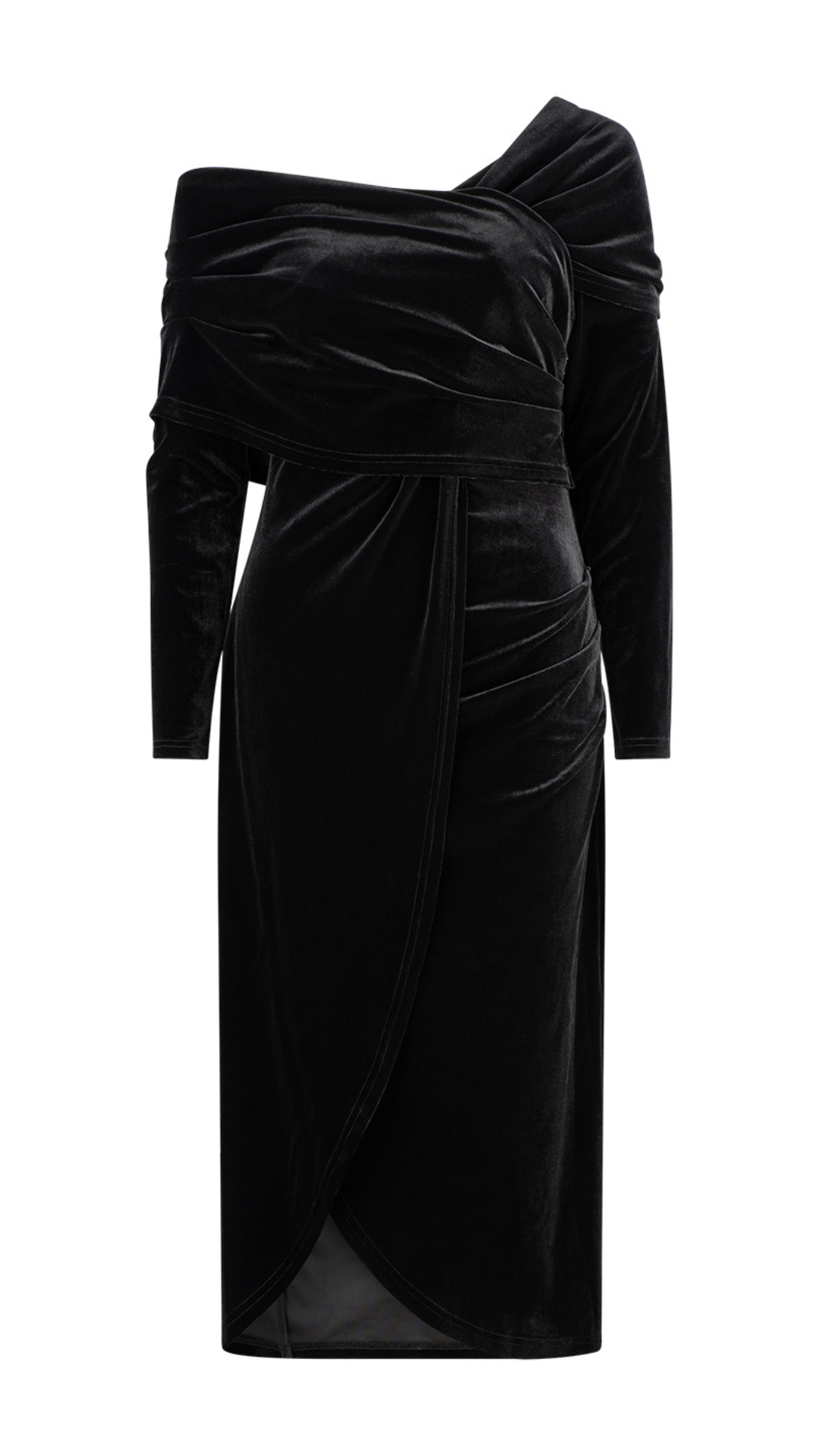 Moss Velvet Dress - Black