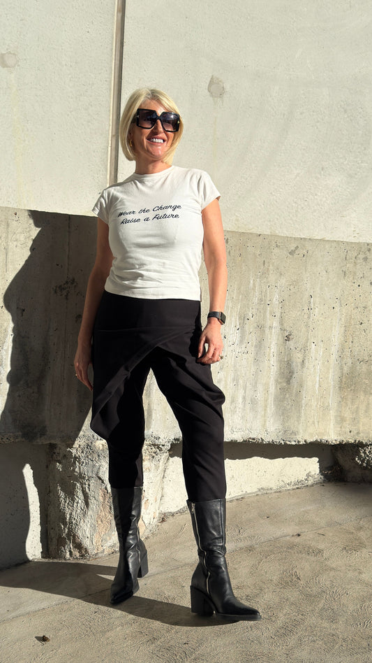 Little Lives Orphanage Fitted Charity Tee - White