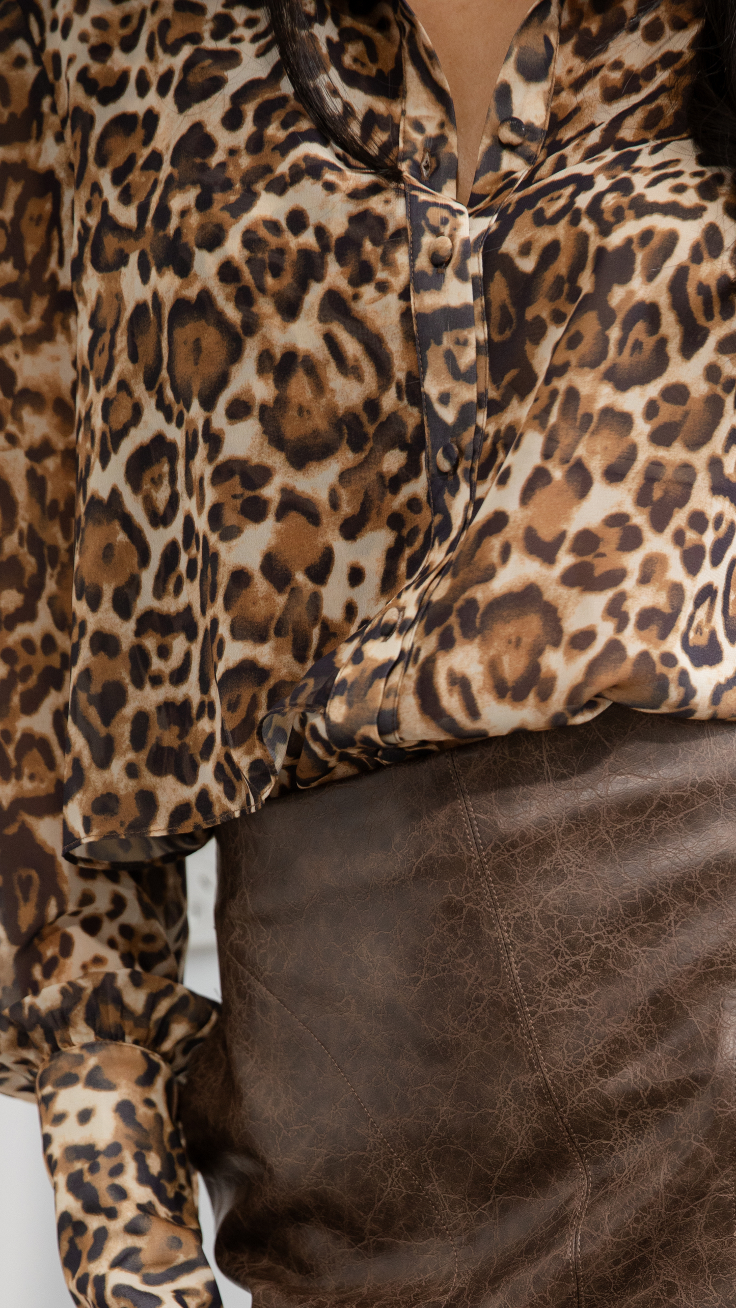 Myla Shirt - Animal Print