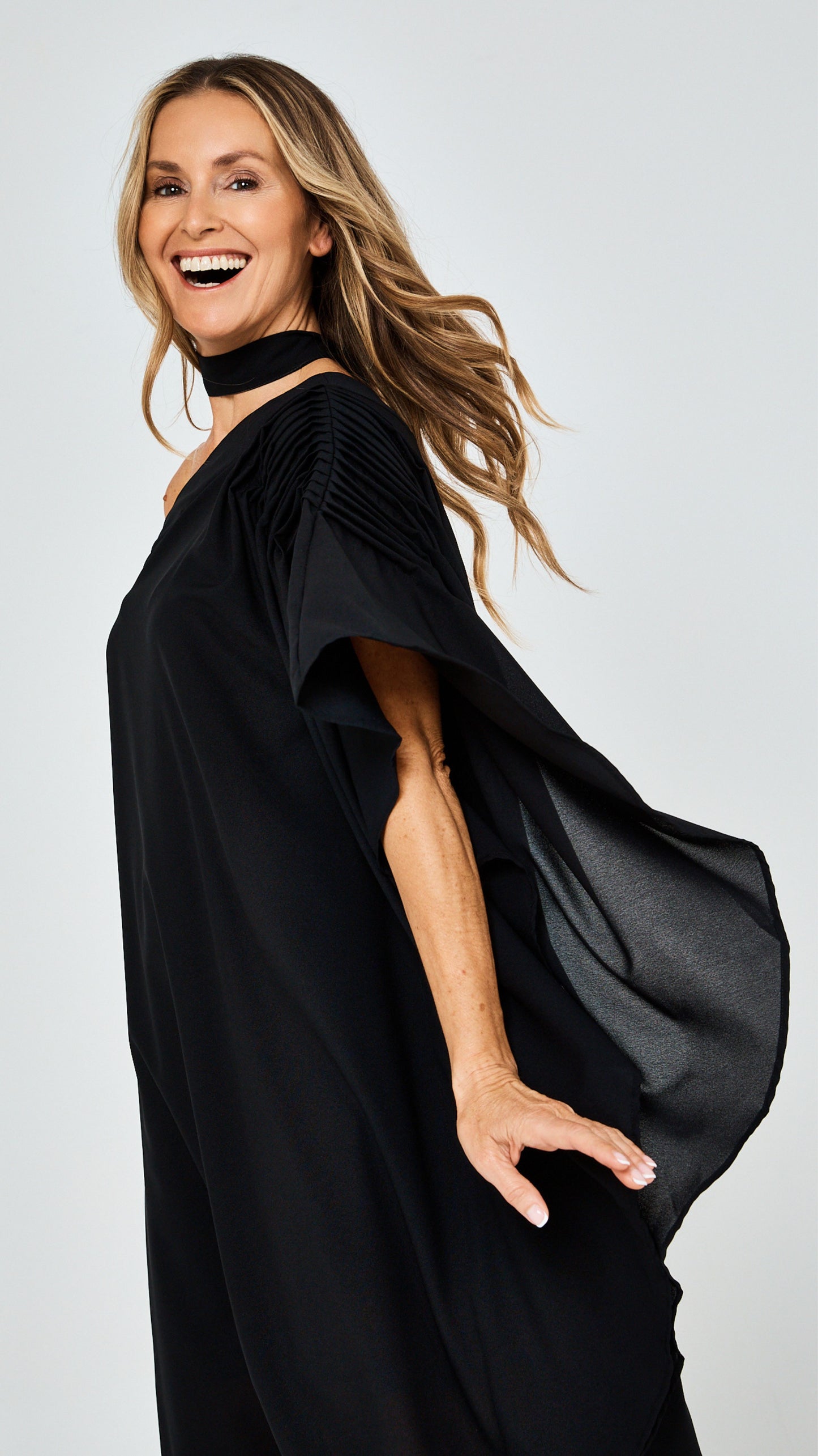 Paris One Shoulder Dress - Black