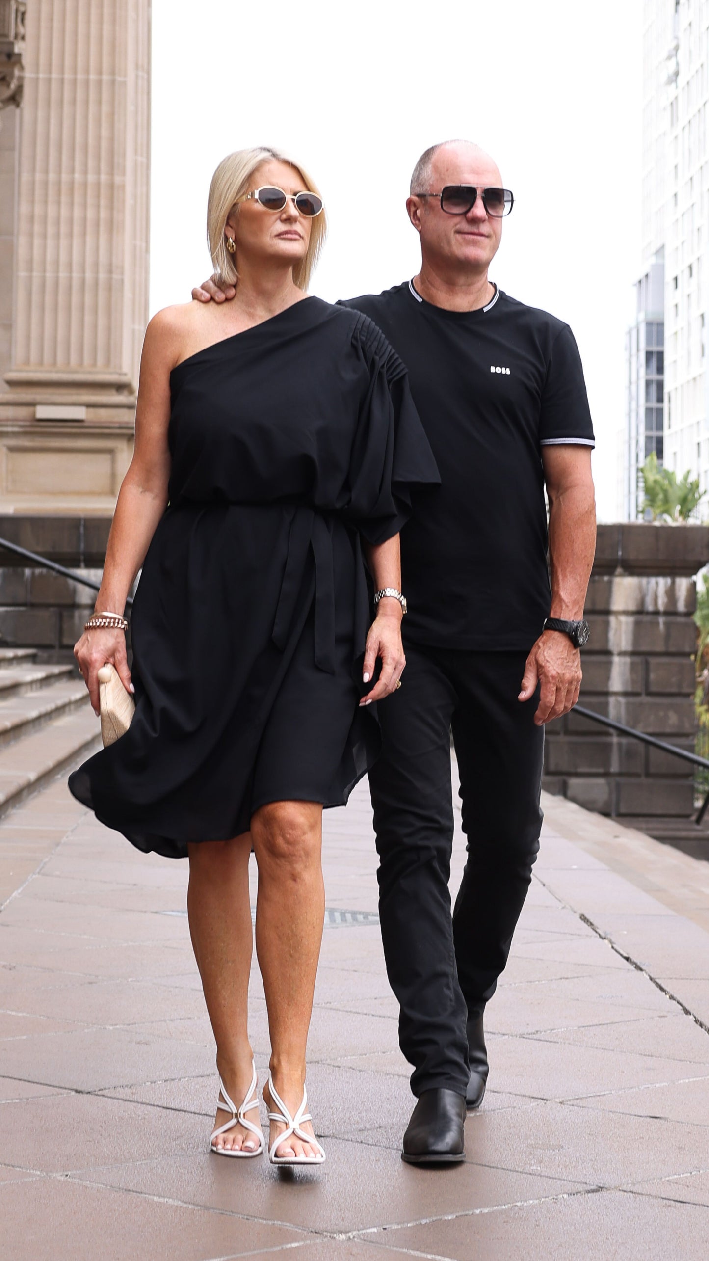 Paris One Shoulder Dress - Black