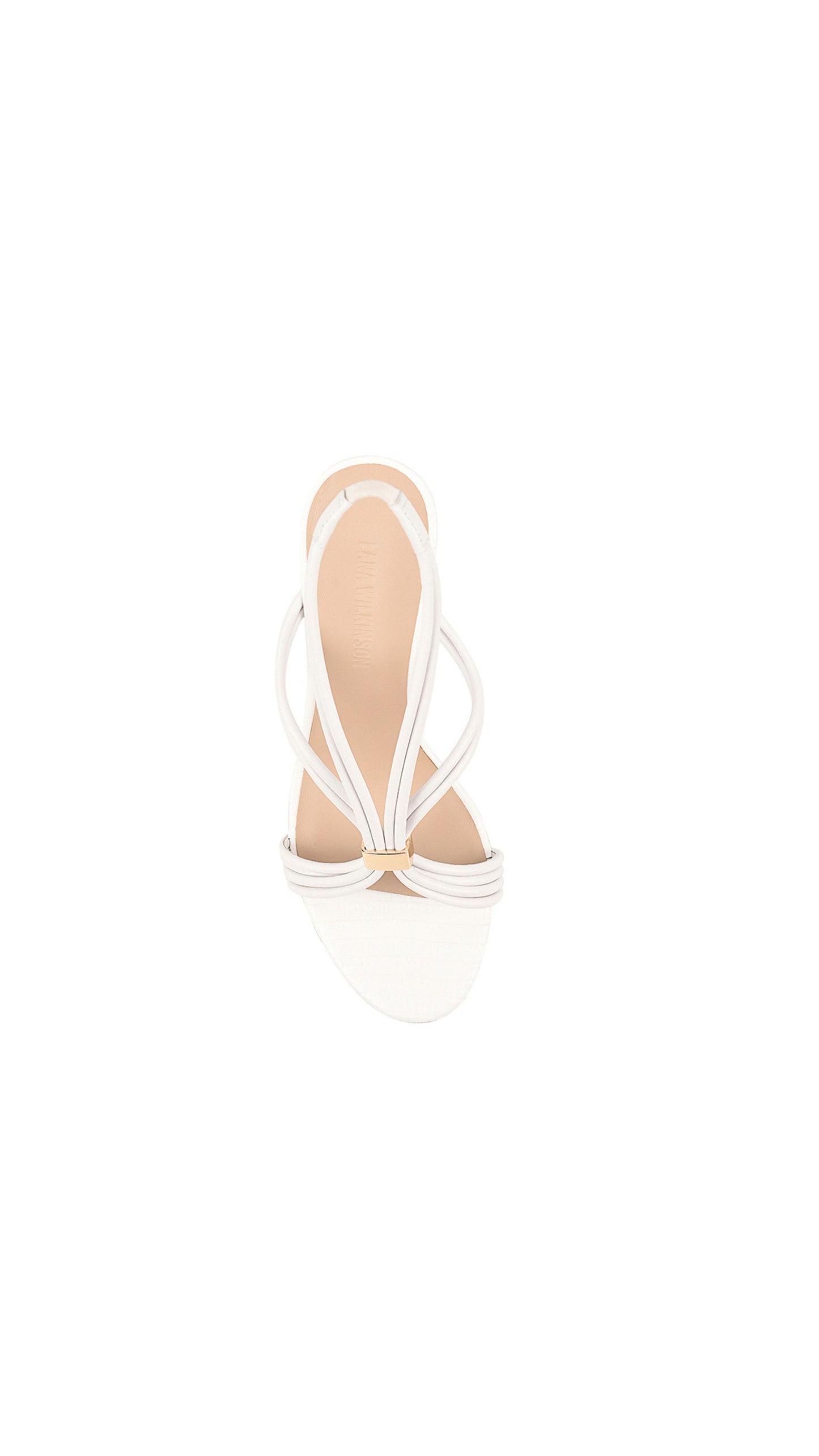 LW Regina Wedge White Leather