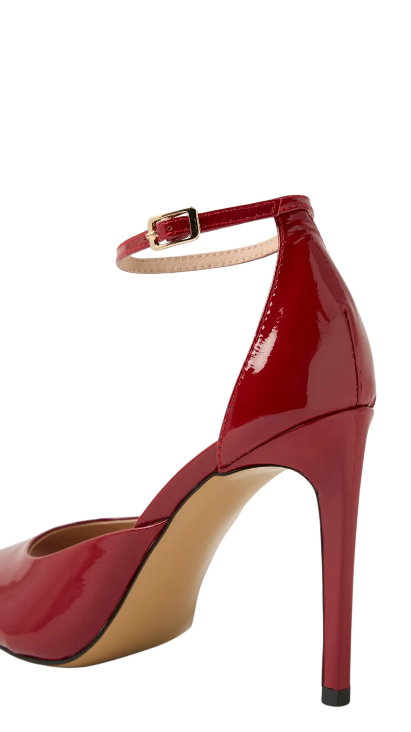Mollini Julien Deep Red Patent Leather Heels