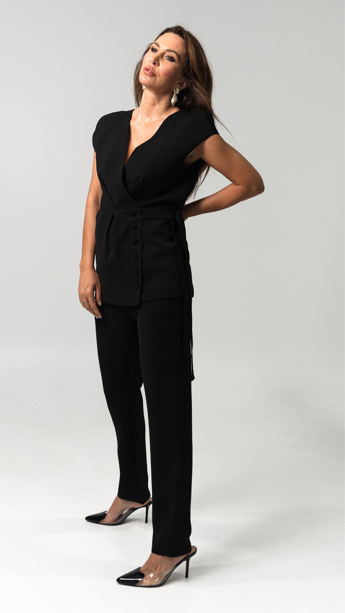 Amelia Top/Vest - Black