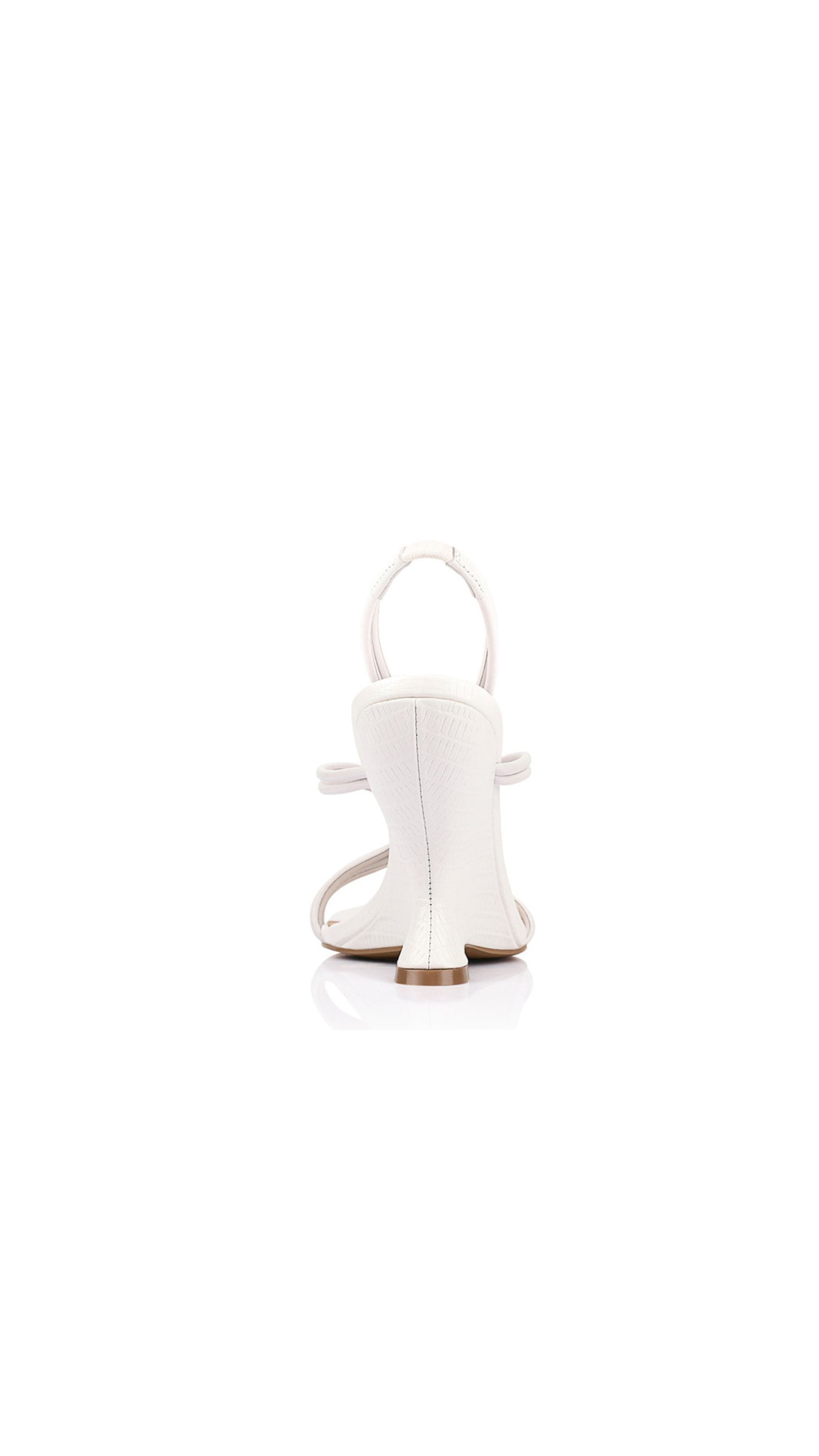 LW Regina Wedge White Leather