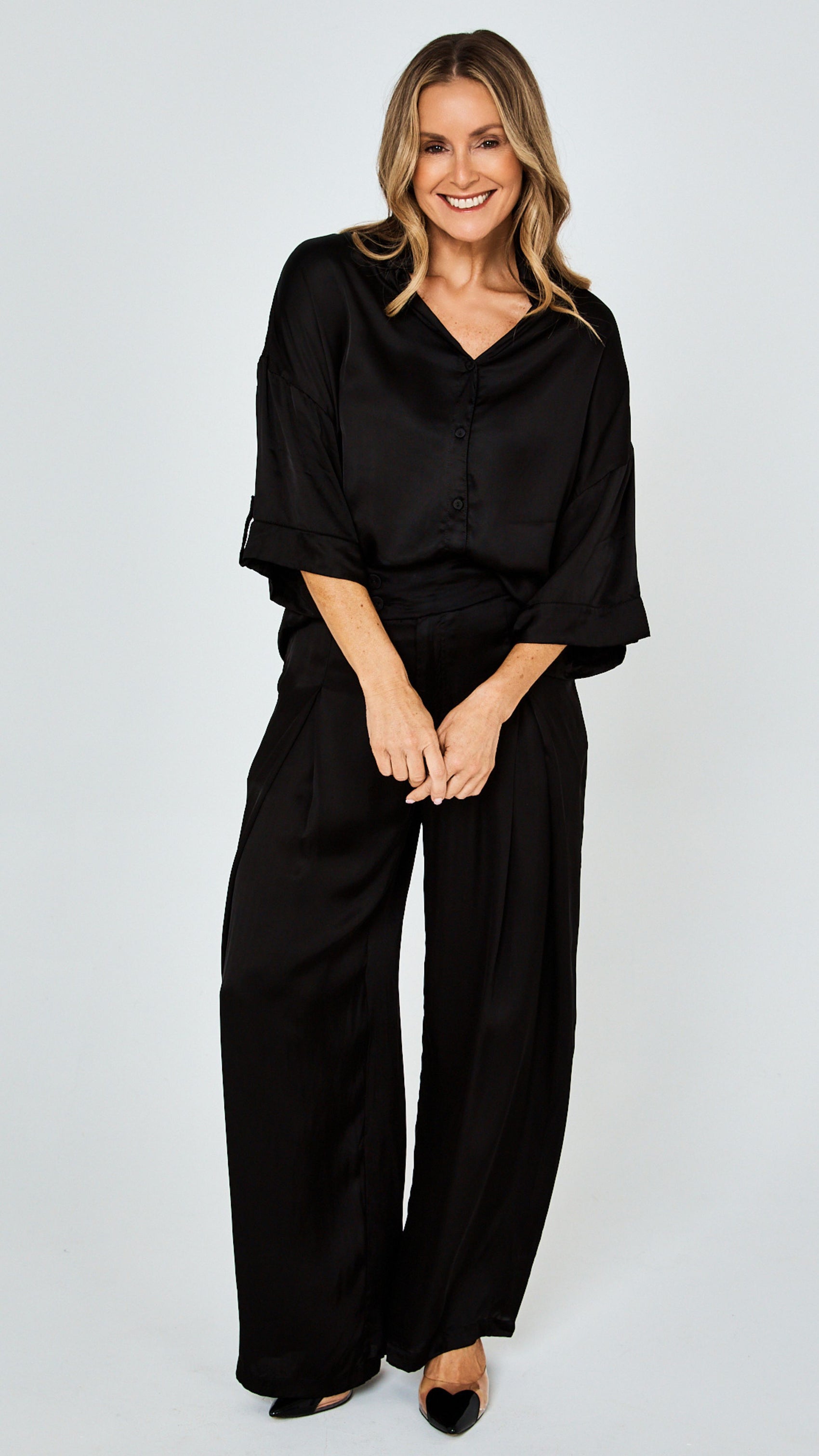 Sarita Bespoke Ecovero Satin Pants