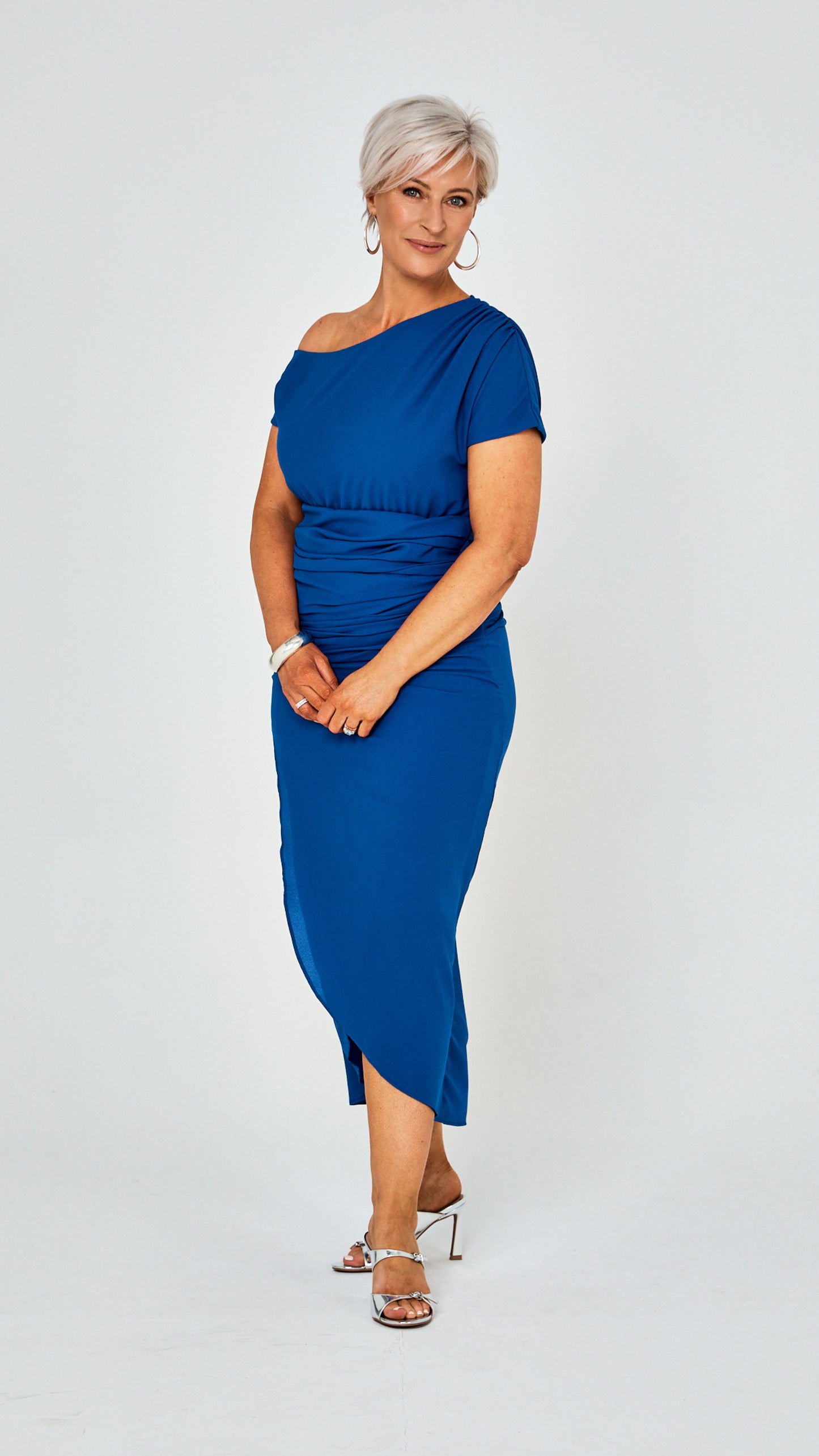 Florence Longline Dress - Blue