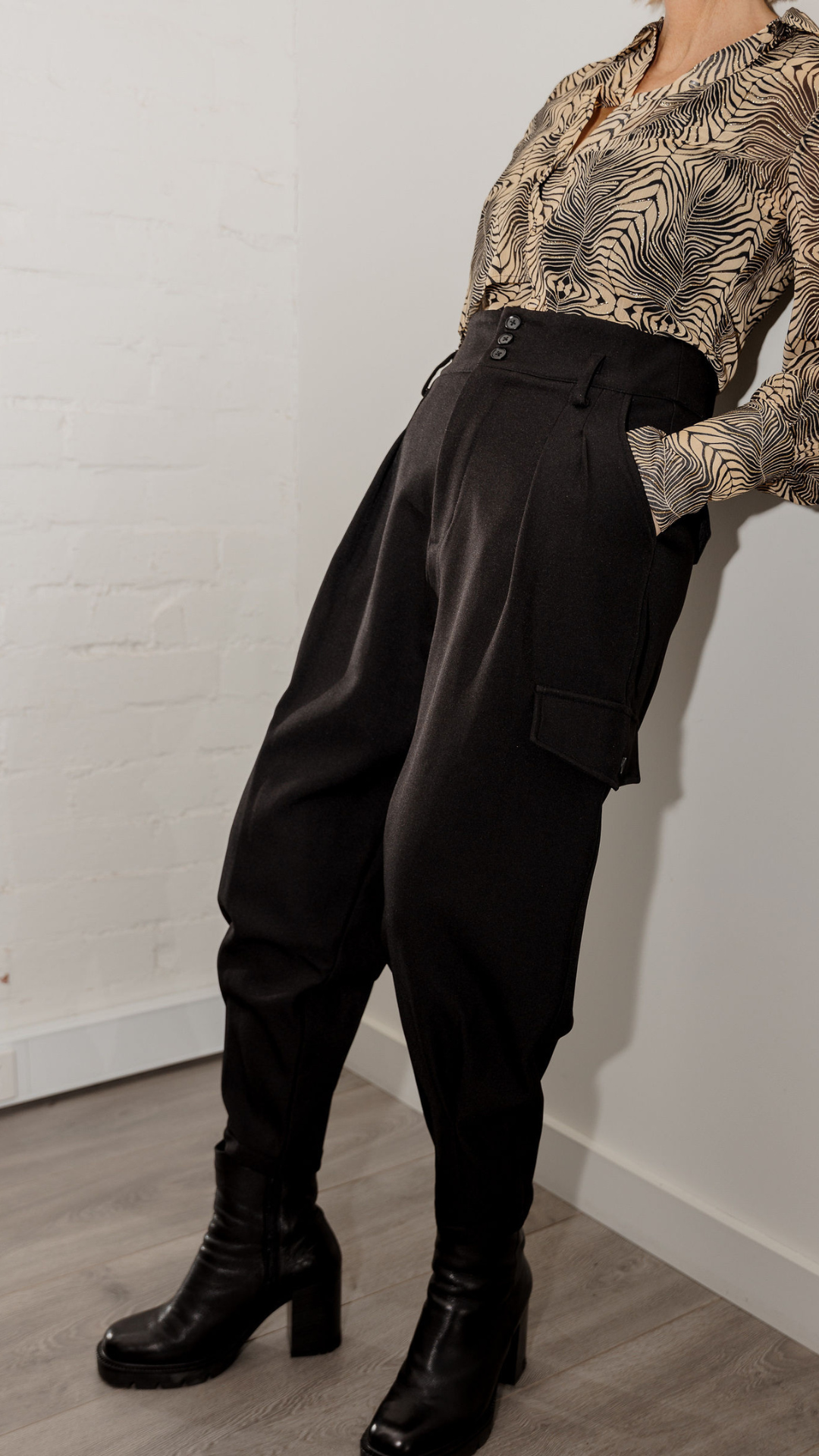 Axel Jodhpur Combat Pants - Black