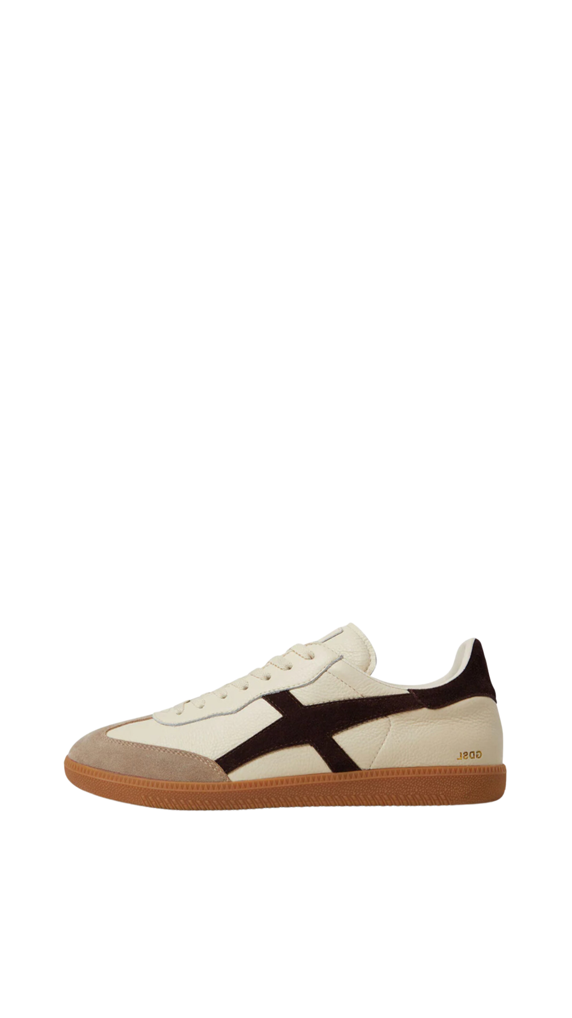 Goodsole - 2001 Crossroads - Ivory Soft Leather/Coffee Suede