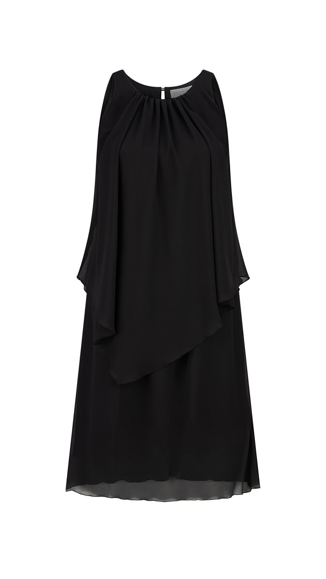 Poppy Chiffon Dress - Black