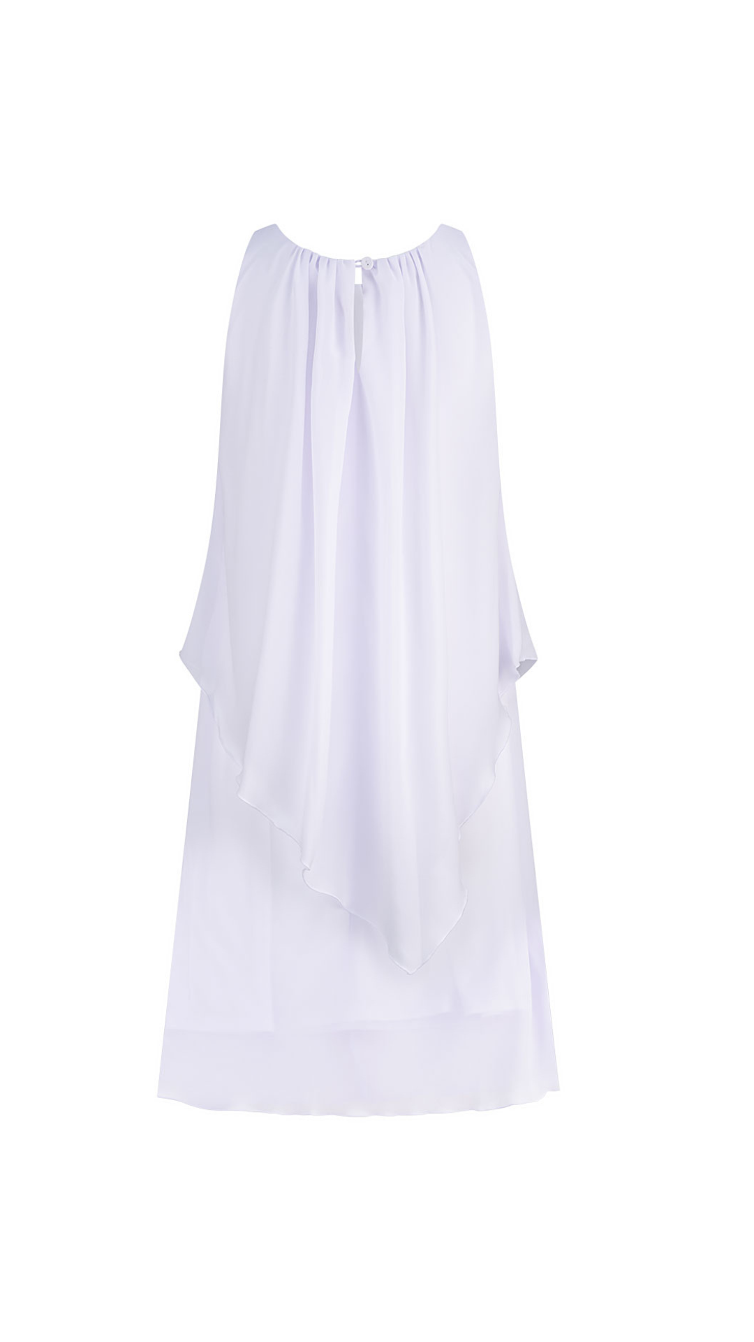 Poppy Chiffon Dress - White Lilac