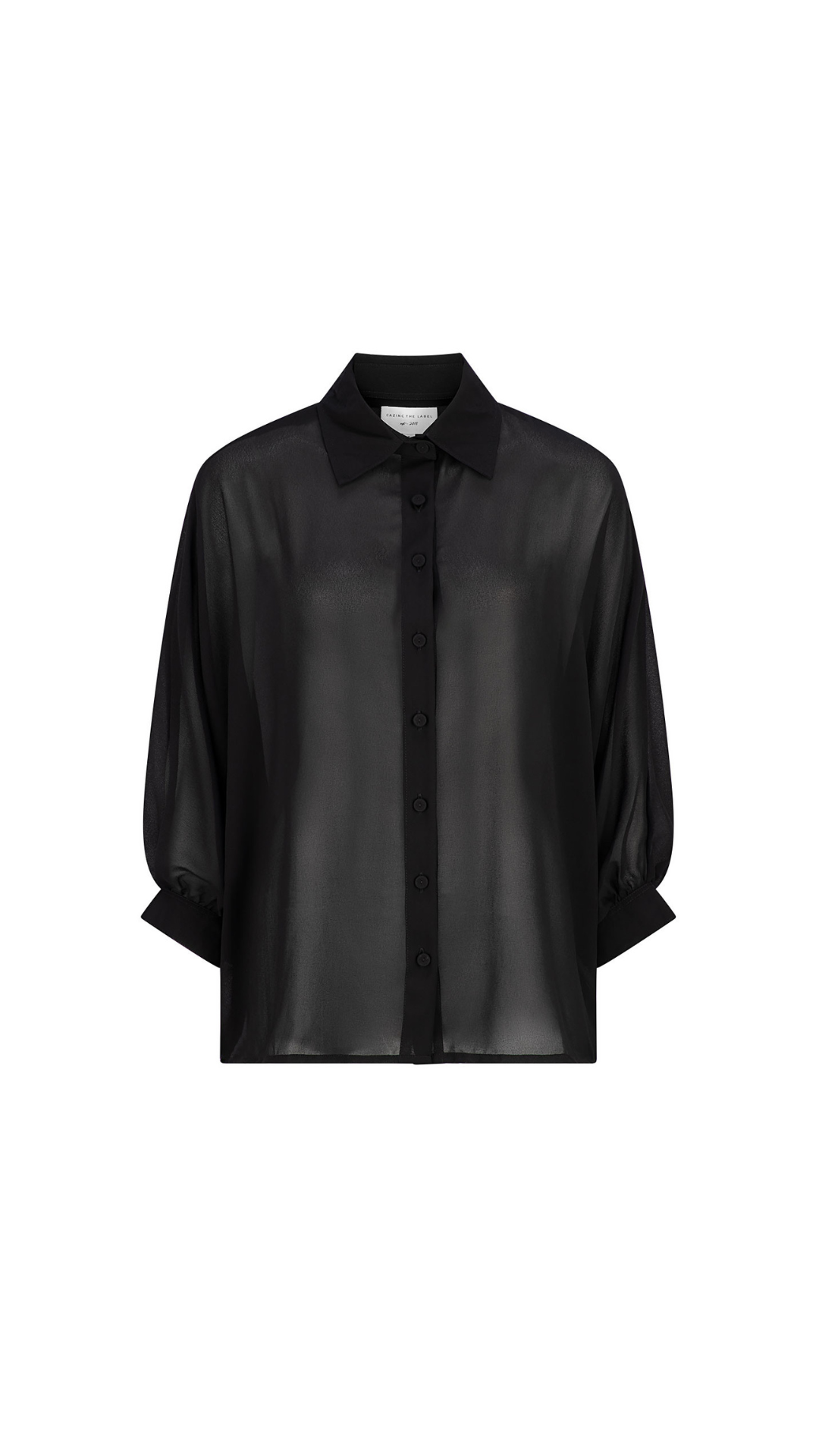 Riley Chiffon Shirt - Black