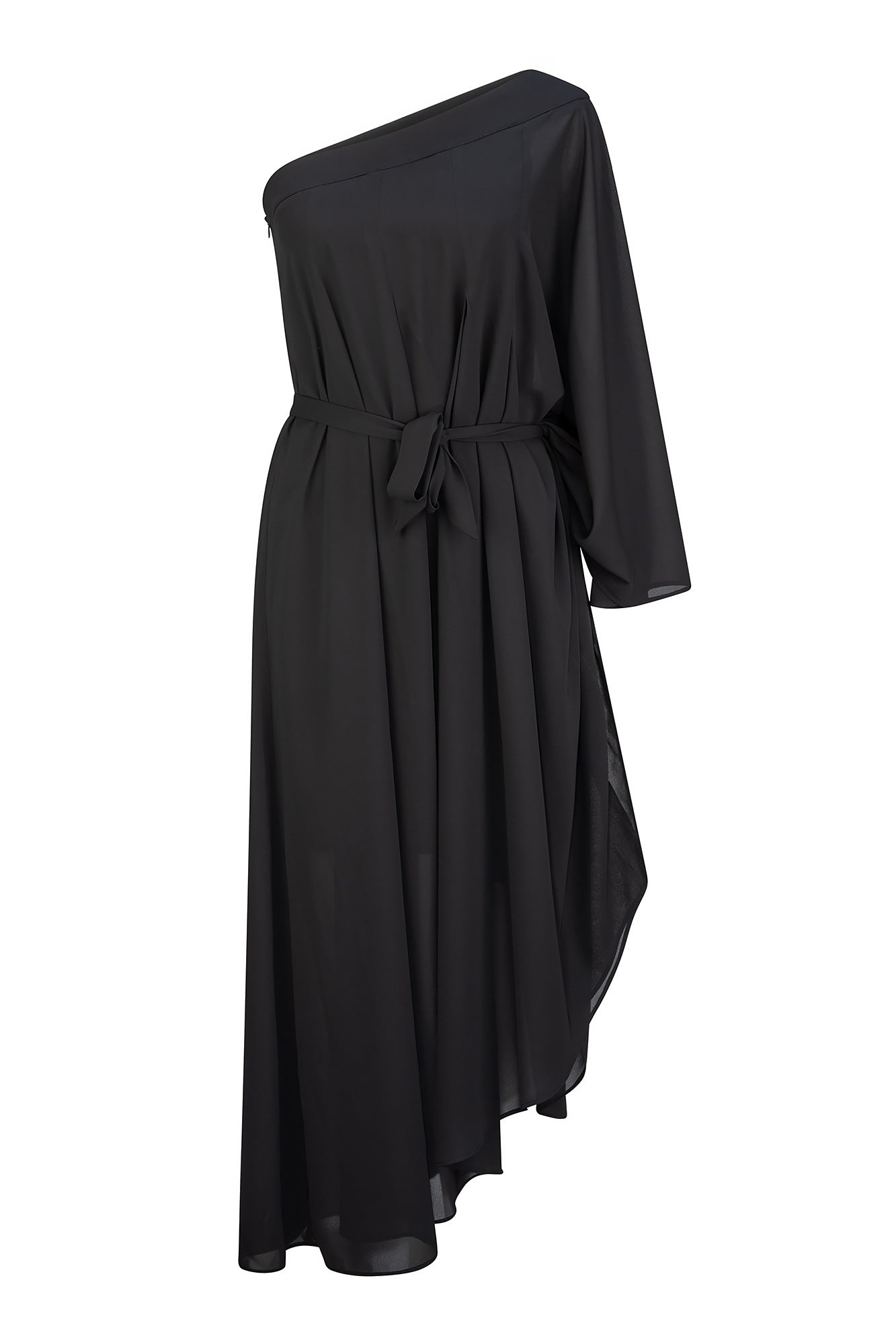 Hadassah Chiffon Dress - Black